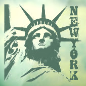 New York Decal Statue of Liberty Window Cling (Vel 3)