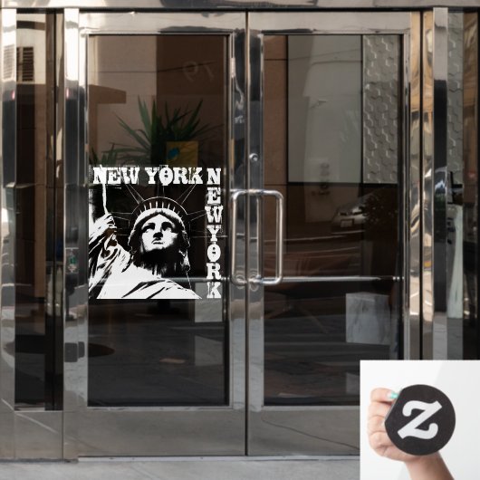 New York Decal Statue of Liberty Window Cling (Kantoordeur)
