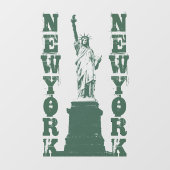 New York Decal Statue of Liberty Window Cling (Vel)