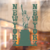 New York Decal Statue of Liberty Window Cling (Vel 2)