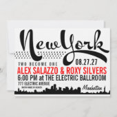 NEW YORK Destination Invitation Kaart (Voorkant)