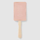 New York Destination Wedding program Handwaaier (Achterkant)