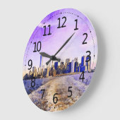 New York Digital Waterverf Scenery Grote Klok (Hoek)