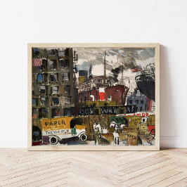 New York Docks | Joaquín Torres-García Poster