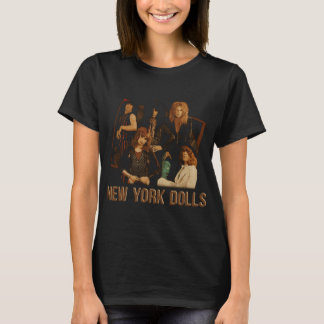 New York Dolls Klassieke Glam Rock Band Portret Cl T-shirt