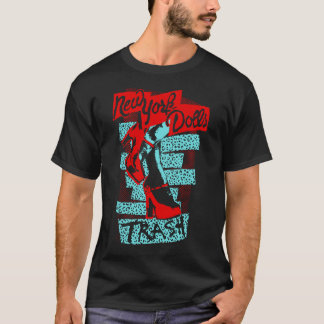 New York Doll's (rood, blauw) TRASH T-Shirt