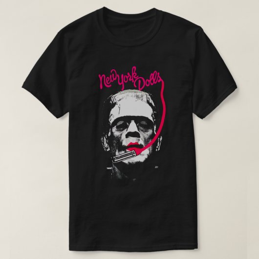 New York Doll's (roze) Frankenstein T-shirt (Design voorkant)