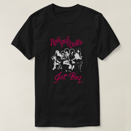 New York Doll's (roze) T-shirt (Design voorkant)