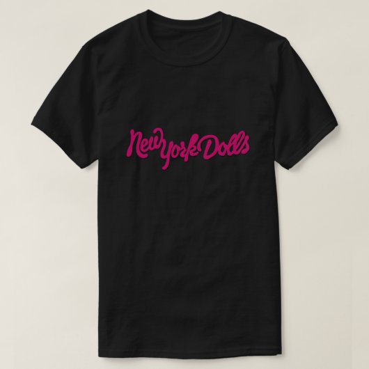 New York Doll's (roze) T-shirt (Design voorkant)