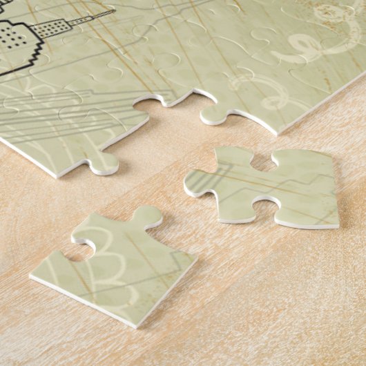 New York Doodle Poster Legpuzzel (Zijkant)