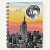 New York Dream Monogrammed Moon Notitieboek (Voorkant)