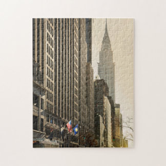 New York, E 42 St en Chrysler Building Legpuzzel