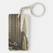 New York, E 42 St en Chrysler Building Sleutelhanger (achterkant)
