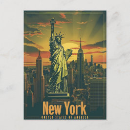 New York - Een Vrouwe Vrijheid Briefkaart