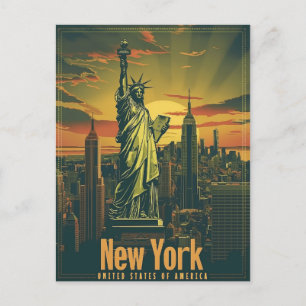 New York - Een Vrouwe Vrijheid Briefkaart