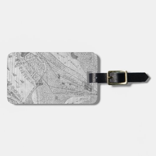 New York: El Train, C1878 Bagagelabel (Voorkant horizontaal)