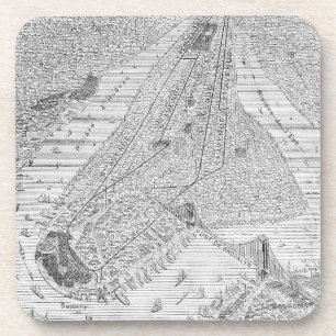 New York: El Train, C1878 Bier Onderzetter