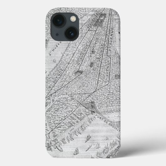 New York: El Train, C1878 Case-Mate iPhone Case (Achterkant)