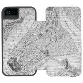 New York: El Train, C1878 Incipio iPhone Portemonnee Hoesje (Agenda Open)
