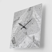 New York: El Train, C1878 Vierkante Klok (Hoek)