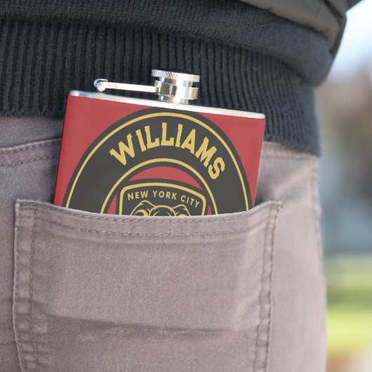 New York Elephant Golf Club Speler Naam Heupfles (Voorbeeld)