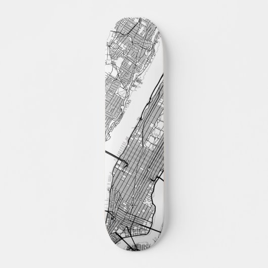 New York | Elke Stadsplattegrond Persoonlijk Skateboard (Voorkant)