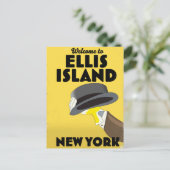 New York Ellis Island Briefkaart (Staand voorkant)