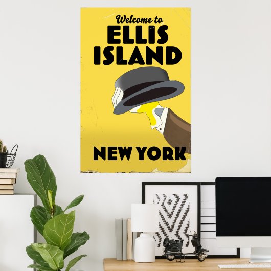 New York Ellis Island Poster (Thuiskantoor)