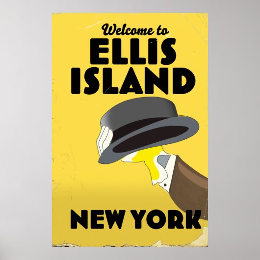 New York Ellis Island Poster (Voorkant)