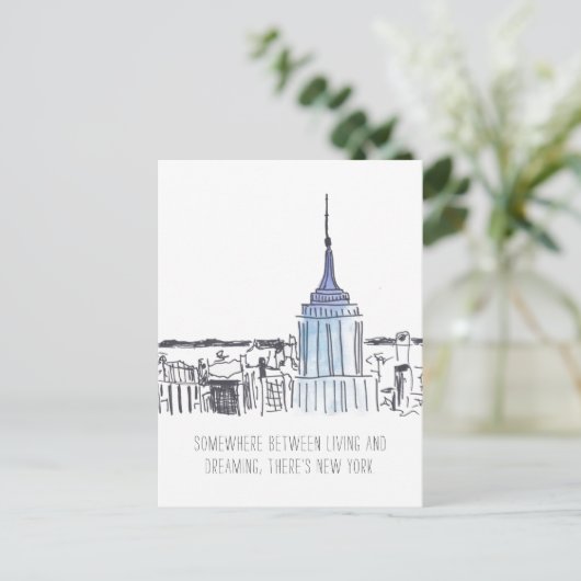 New York Empire State Building Briefkaart (Staand voorkant)