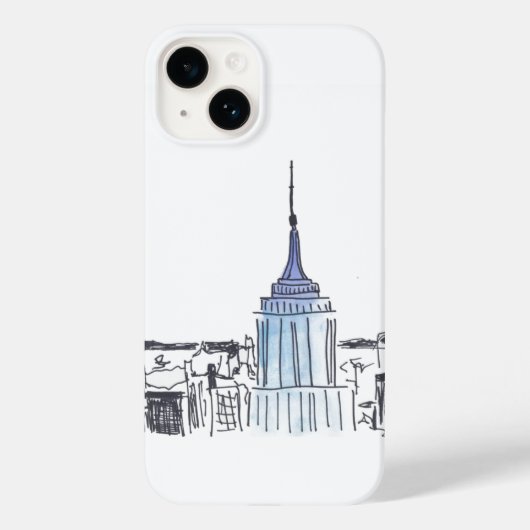 New York Empire State Building iPhone / iPad case (Achterkant)