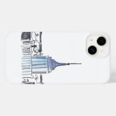 New York Empire State Building iPhone / iPad case (Achterkant (horizontaal))