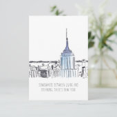 New York Empire State Building Note Kaart (Staand voorkant)