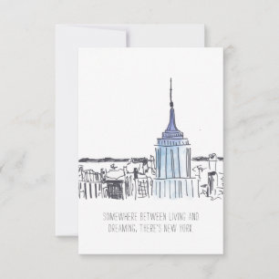 New York Empire State Building Note Kaart