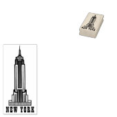 New York Empire State Building Rubber Stamp Rubberstempel (Gestempeld)
