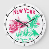 New York Empire State Eagle Grote Klok (Voorkant)