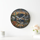 New York Empire State Landmark Coastal Rustic Grote Klok (Huis)