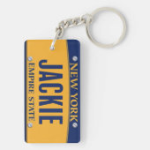 New York Empire State License Bord Art Custom Sleutelhanger (achterkant)