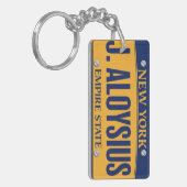 New York Empire State License Bord Art Custom Sleutelhanger (Voorkant Links)