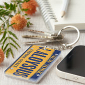 New York Empire State License Bord Art Custom Sleutelhanger (Voorkant Rechts)