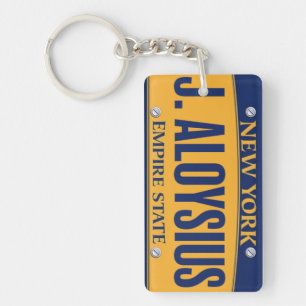 New York Empire State License Bord Art Custom Sleutelhanger