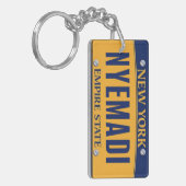 New York Empire State License Bord Art Custom Sleutelhanger (Voorkant Links)