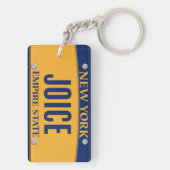 New York Empire State License Bord Art Custom Sleutelhanger (achterkant)