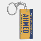 New York Empire State License Bord Art Custom Sleutelhanger (Voorkant Links)