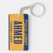 New York Empire State License Bord Art Custom Sleutelhanger (achterkant)