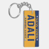 New York Empire State License Bord Art Custom Sleutelhanger (Voorkant Links)