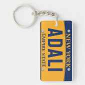 New York Empire State License Bord Art Custom Sleutelhanger (Voorkant)