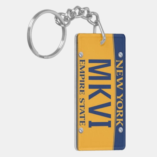 New York Empire State License Bord Sleutelhanger M (Voorkant Links)