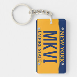 New York Empire State License Bord Sleutelhanger M