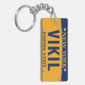 New York Empire State License Bord Sleutelhanger V (Voorkant Links)